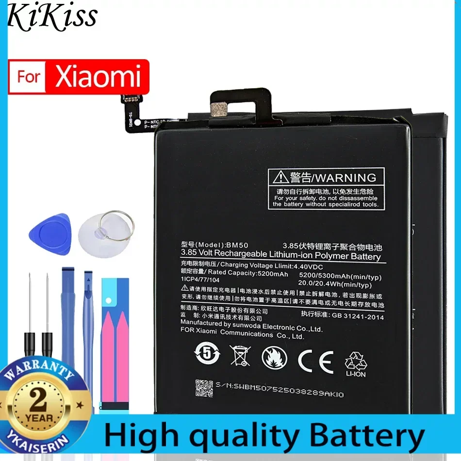 Battery for Xiaomi MIX 1 2S /For Xiao Mi MAX 1 2 3 Batteries BM 49 50 51 3B 4C Mi MAX1 MAX2 MAX3 BM4C BM3B BM49 BM50 BM51