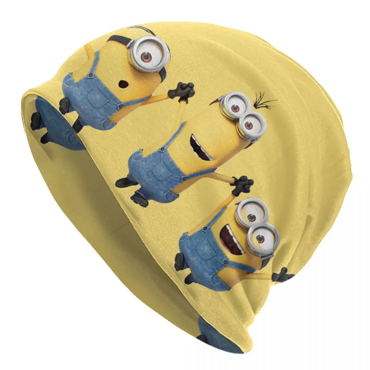 Custom Anime M-Minions Cartoon Bonnet Hats Hip Hop Knitted Hat For Women Men Autumn Winter Warm Skullies Beanies Caps