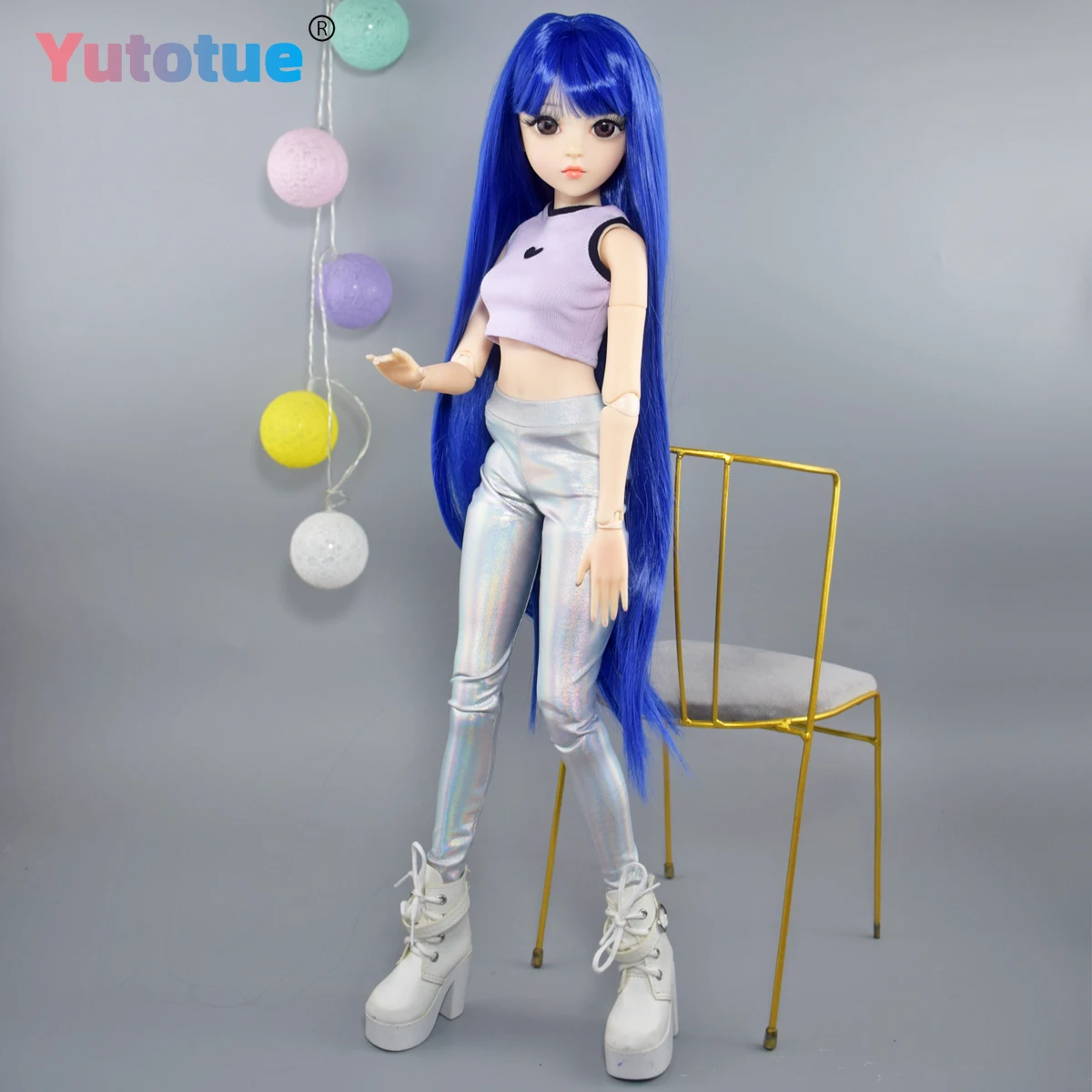 YUTOTUE 1/3 BJD 人形おもちゃ 24 インチ高さ女の子人形おもちゃファッション服靴ストレートヘアかつらリムーバブル