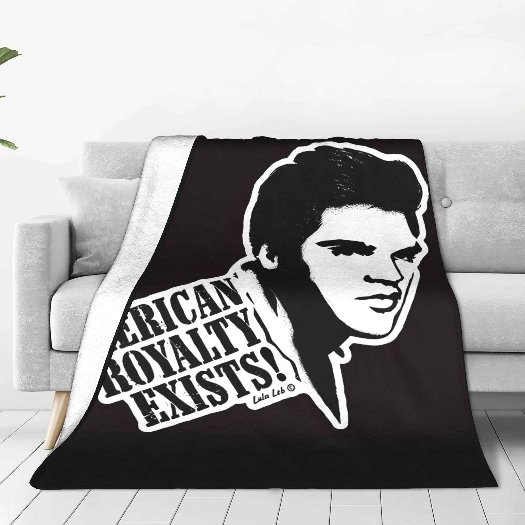 1PC American Royalty Exists! E-Elvis Home Room Decorations Winter Blankets For Adults Bedding Home Interior Sofa Knee