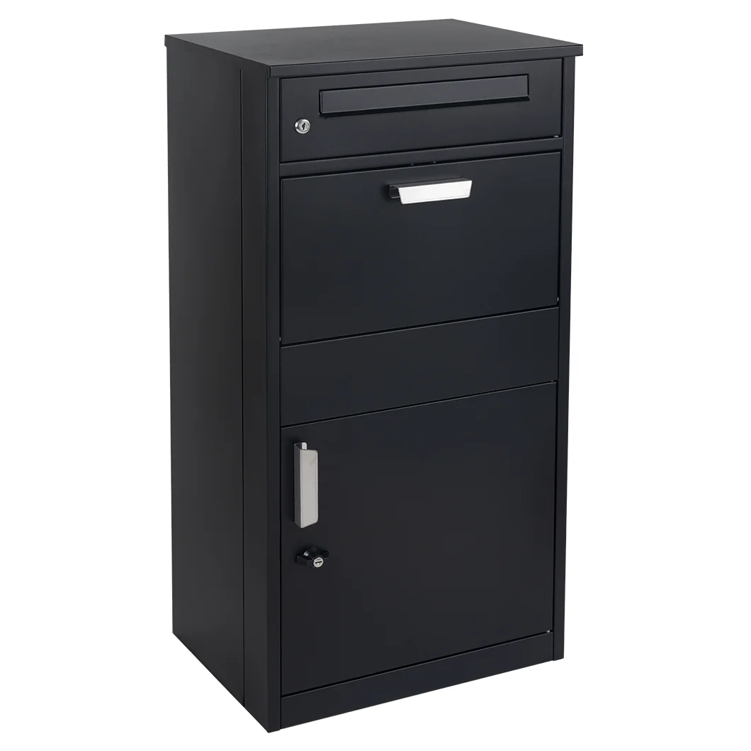 Knock-Down Parcel Drop Box Flat Pack Galvanized Steel Lockable Outdoor Parcel Mailbox Packages OEM ODM Mailbox for Parcel
