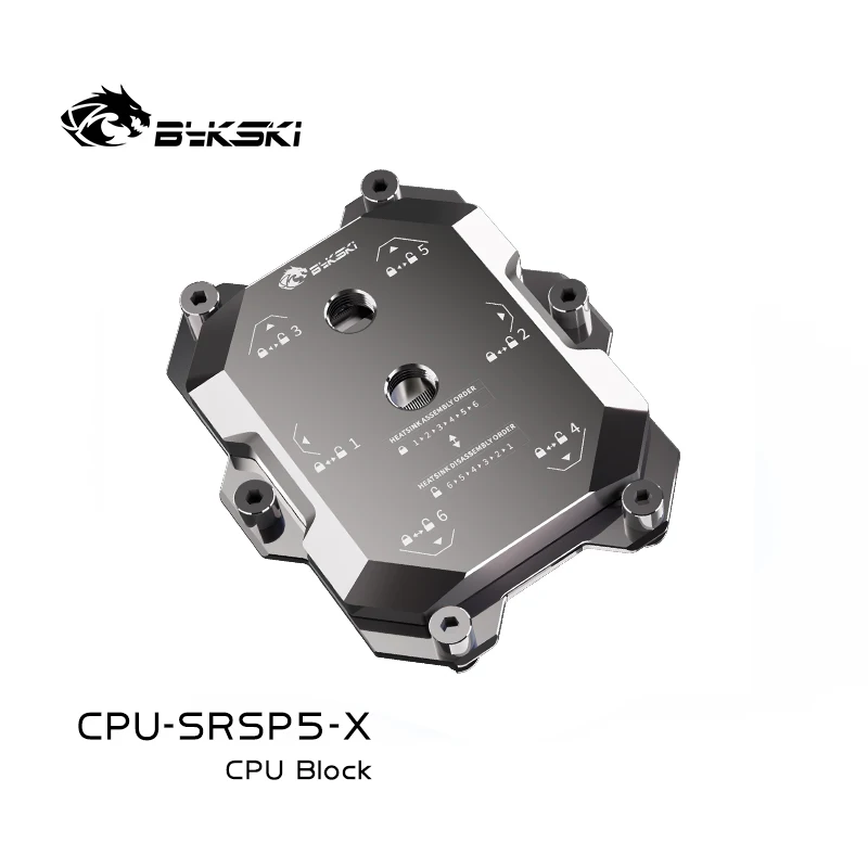 Bykski CPU-SRSP5-X CPU Water Block For AMD SP5  All-Metal Liquid Cooling Block Server AI Cloud Computing Radiatoer