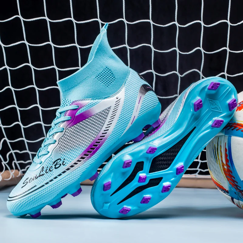أحذية كرة القدم للرجال العشب التدريب TF/FG العشب سريع كرة القدم التنس الرياضة في الهواء الطلق بنين أحذية كرة القدم الفاخرة الأصلي أحذية كرة القدم