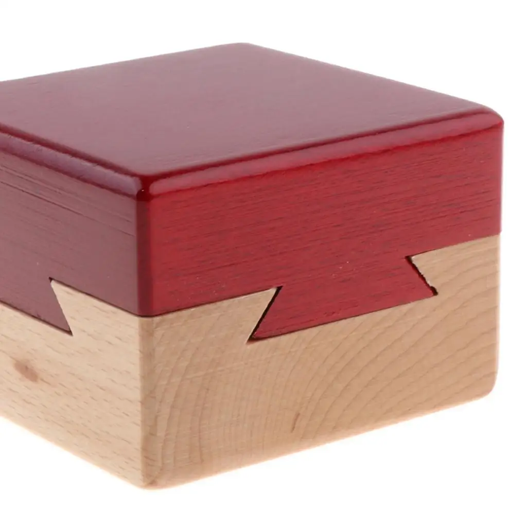 Mini 3D Brain Teaser Wooden Drawers Gift Jewelery Box Puzzle Toy