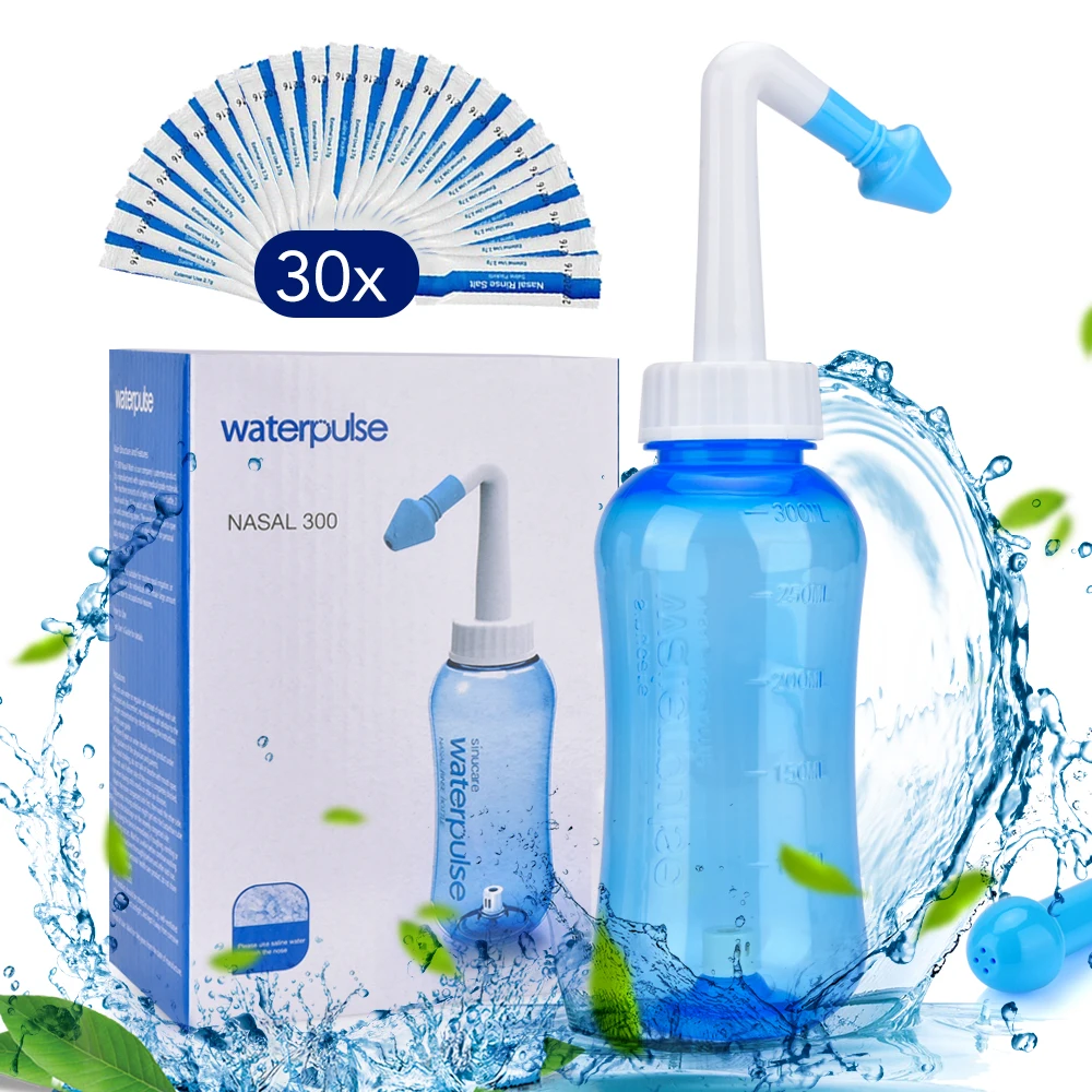 Nasenwaschen Nasensauger Reiniger 300 ml Sinusit Allergische Rhinitis Behandlung Kind Erwachsene Neti Pot Gesundheitspflege