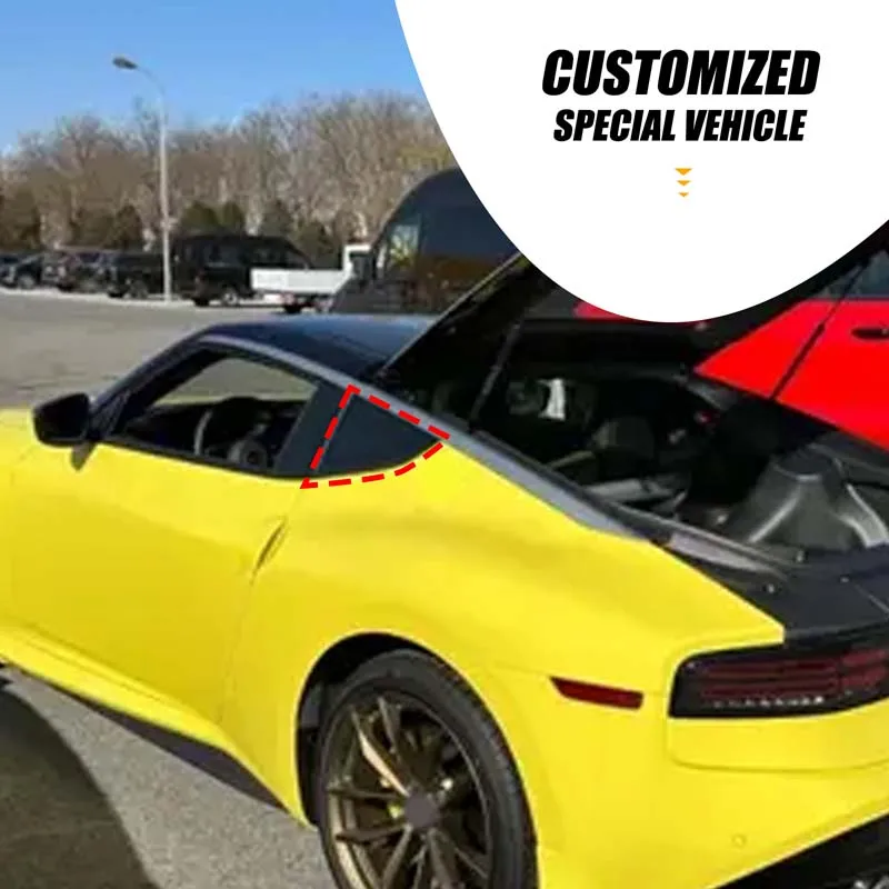 

2piece set PVC black For Nissan 400Z 2023+ car rear glass sticker car exterior modification protection accessories
