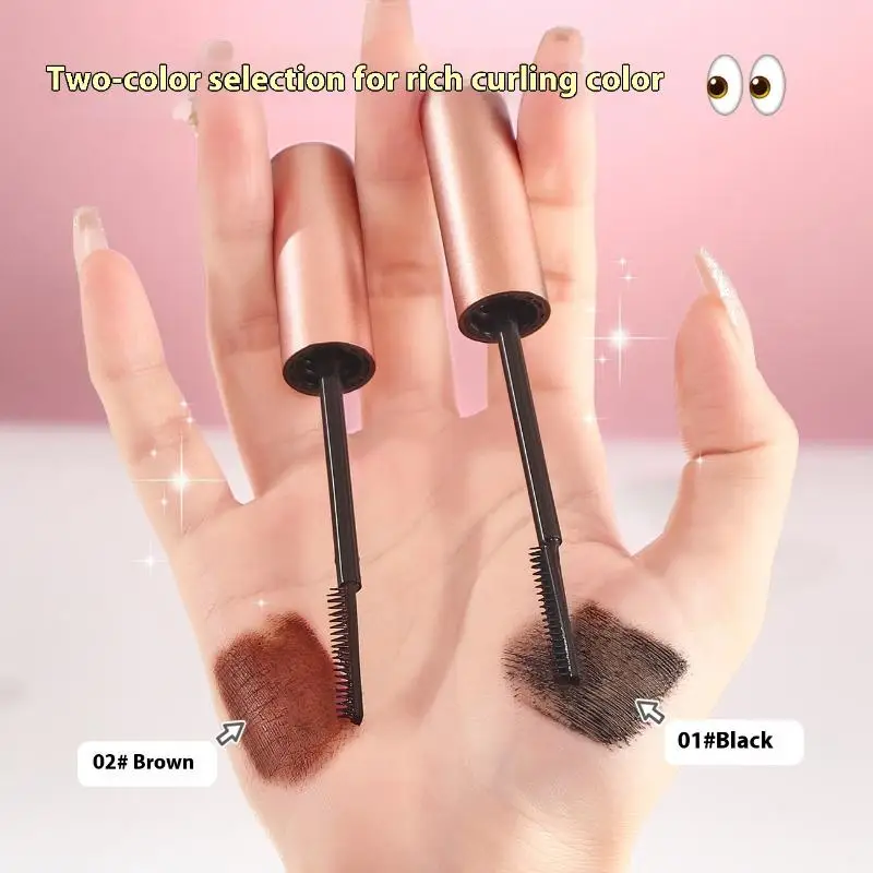 Ciglia Allungamento Curling Mascara Allungamento Ispessimento Impermeabile Resistente al sudore Ciglia setose Non sbava Facile da rimuovere
