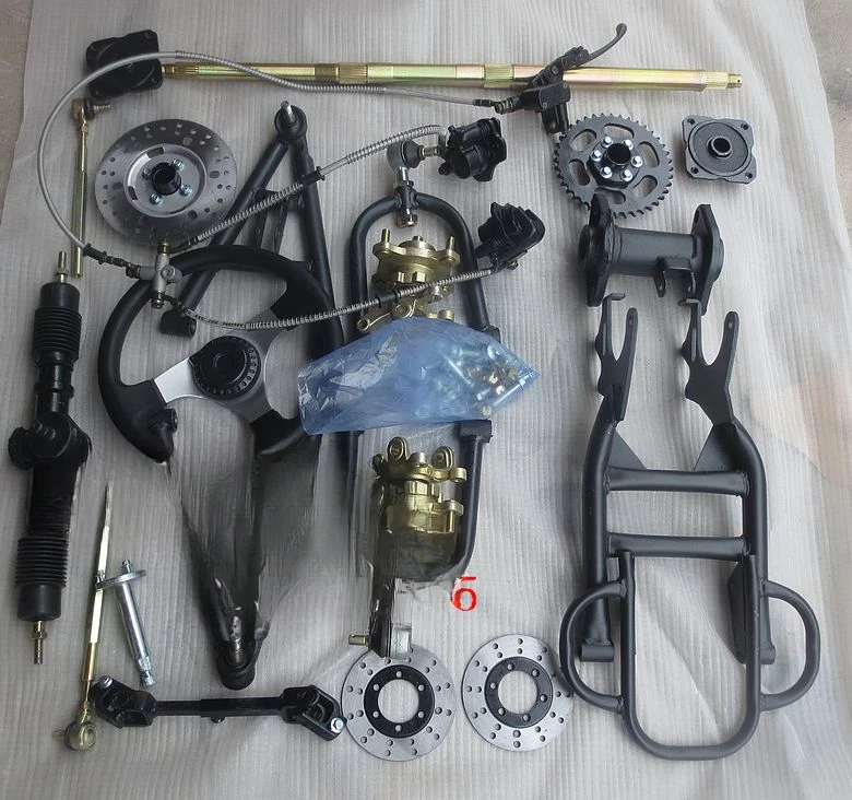 Modification of ATV Kart to Four-Wheeled Off-Road Vehicle Accessories Suspension Steering Brake System