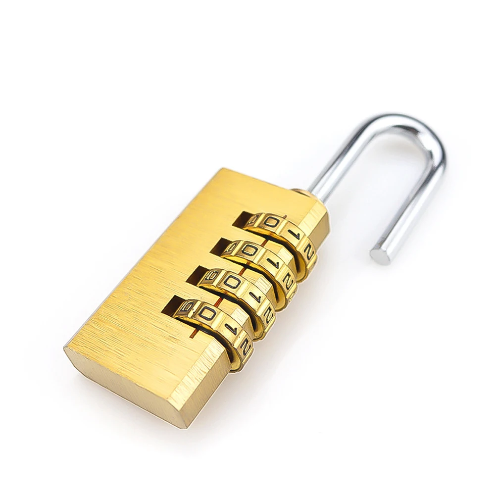 

1pc 4- Password Durable Luggage For Suitcase Cabinet Drawer Security 4 Dial Lock Travel Backpack 5.7X2X1Cm Safe Multi