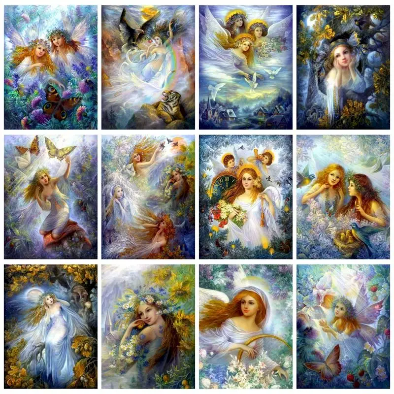 GATYZTORY Акриловая живопись по номерам Цветочные рисунки на холсте