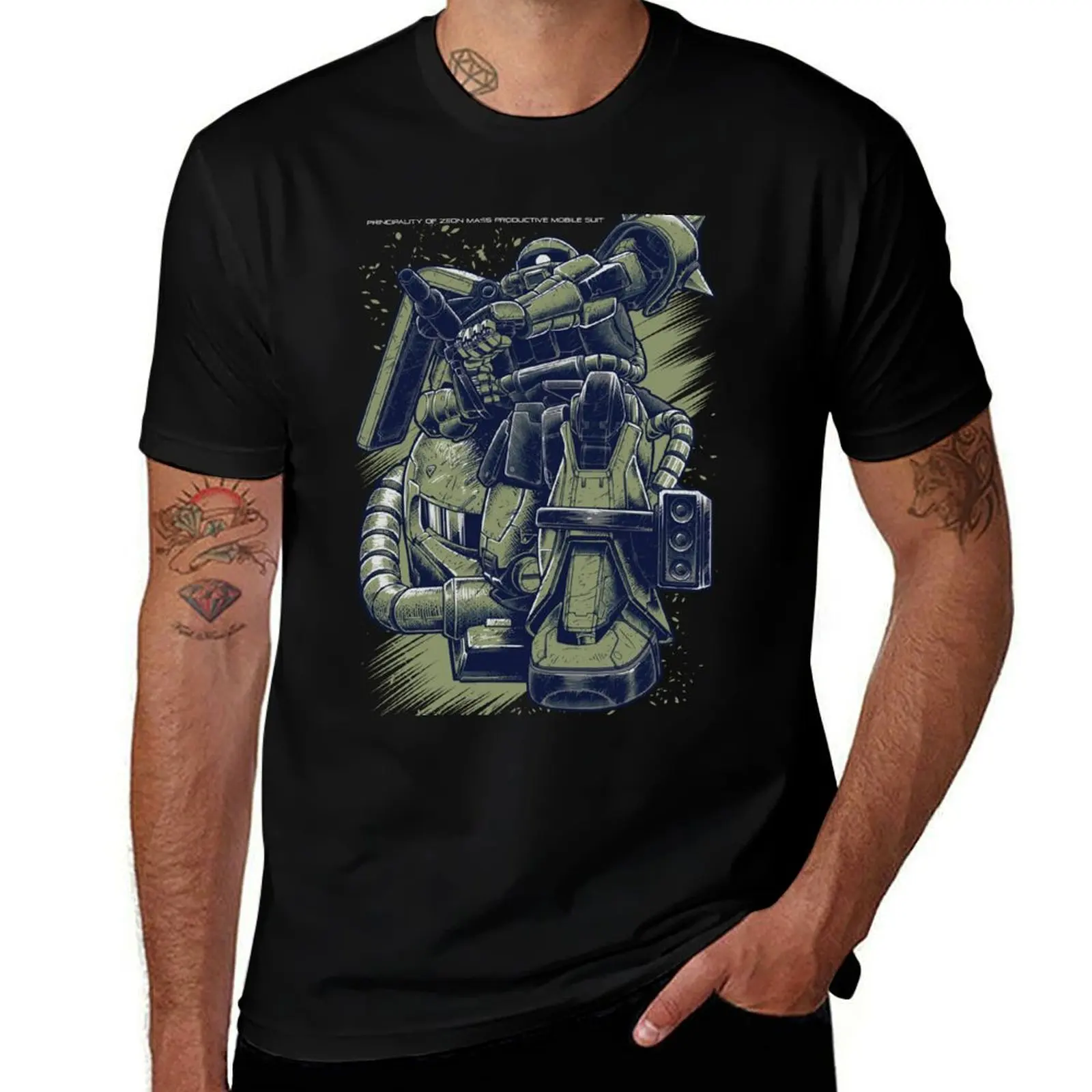 

ZAKU t shirt for T-Shirt t shirts man oversize man t anime graphic shirts cotton T-Shirt
