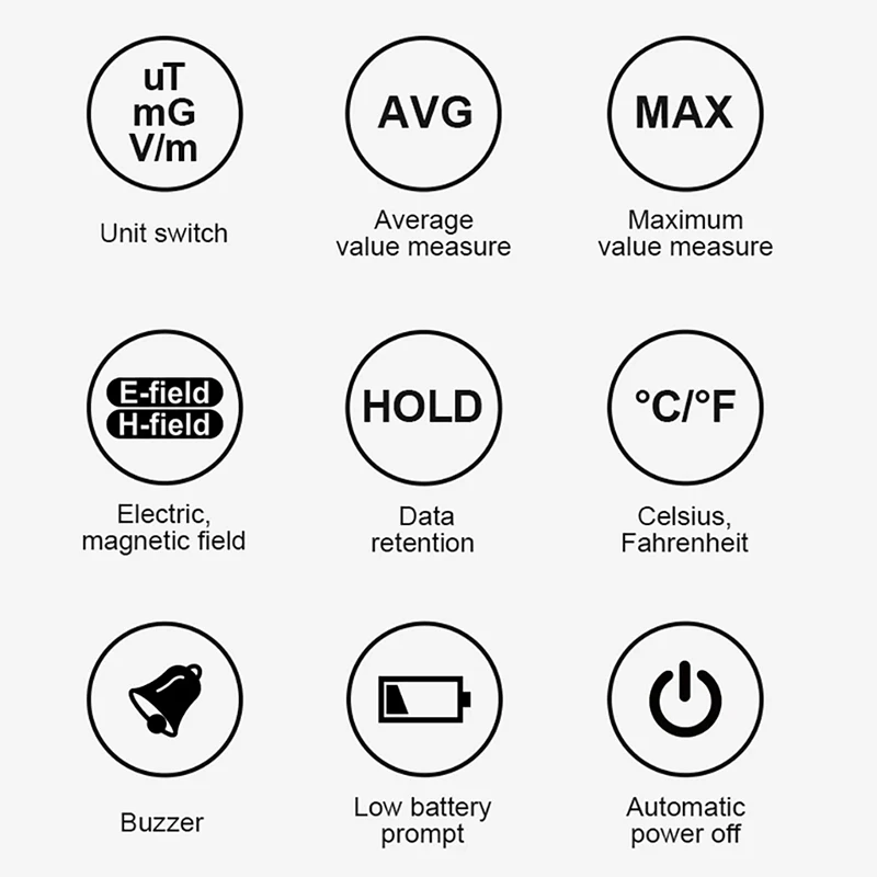 EMF01 Electromagnetic Radiation Detector High Precision EMF Meter Household Electromagnetic Wave Radiation Measuring Instrument