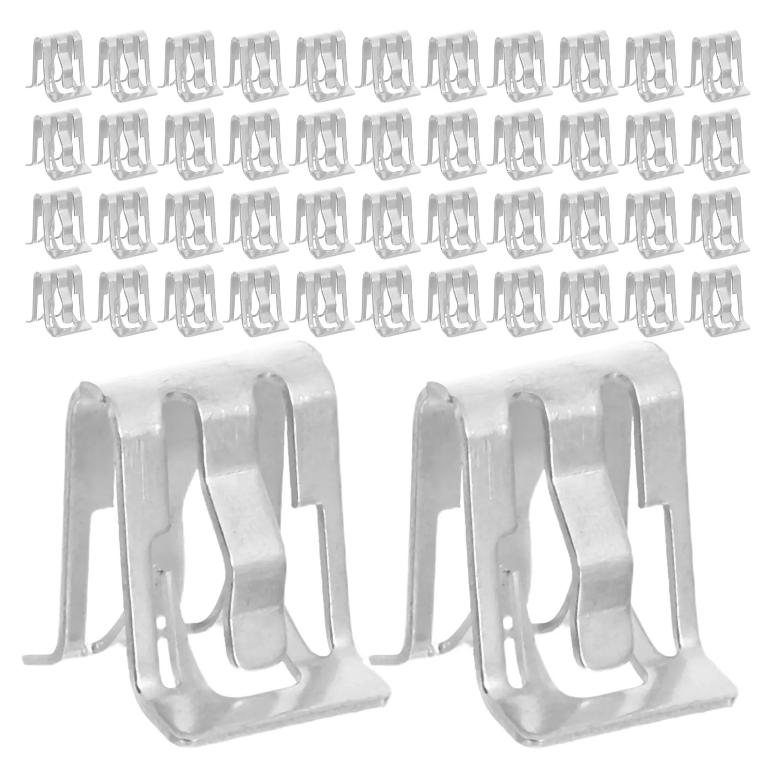 120Pcs Metal Automotive Dashboard Trim Clips Car Interior Fastener U-Shaped Console Panel Retainer Clip Noise Reduction