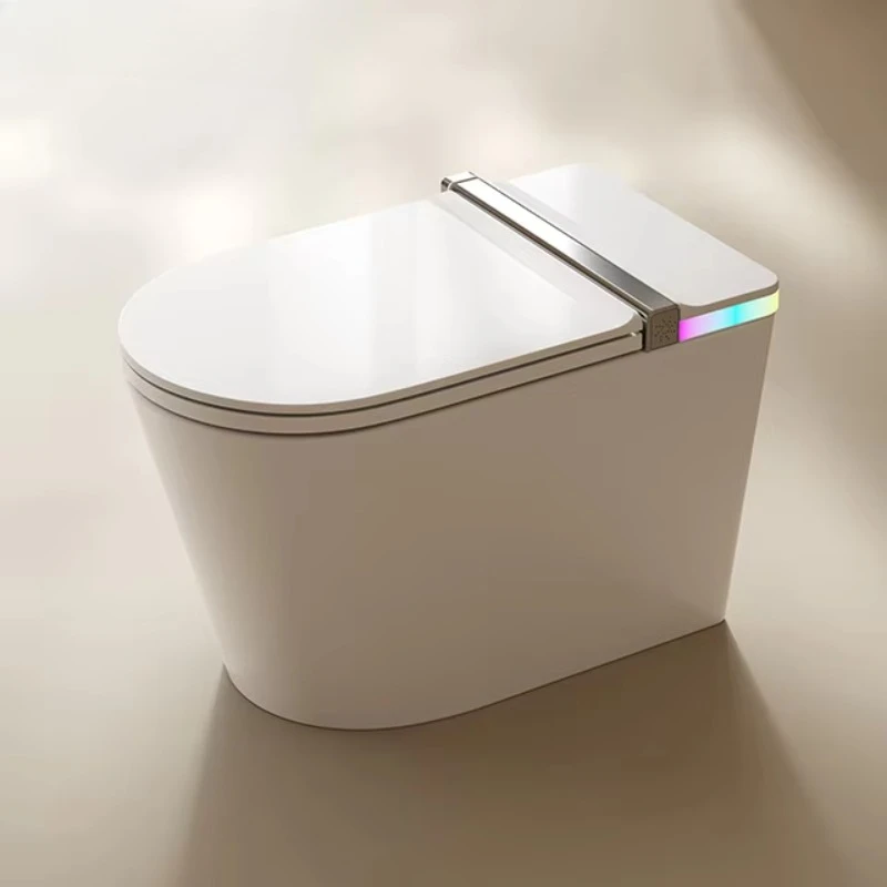 Fully automatic floor mounted bathroom ceramic auto flush commode set electric bidet intelligent smart toilet for sale