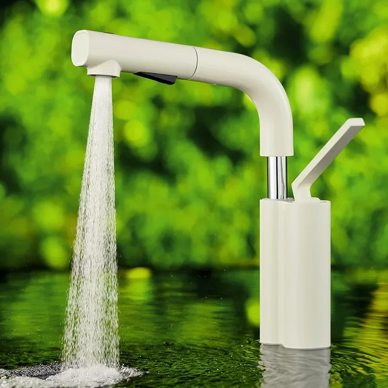 All-copper basin faucet Hot and cold household basin Toilet Lifting and pulling bathroom faucet MT2512