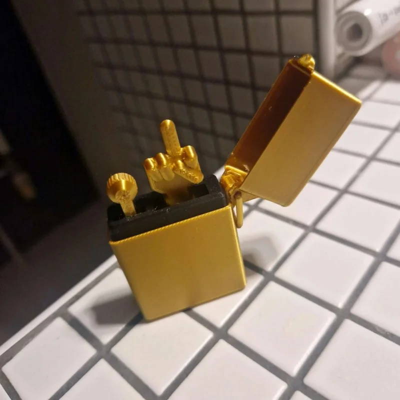 3D Printed Middle Finger Prank Model Surprise Toy Fun Desk Ornament Gag Birthday Gift For Men Adult Friends