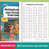 48 Pages Multiplication Division 99 Times Exercise Book Training in MathematicsCalculation Book for Children Aged 3-8