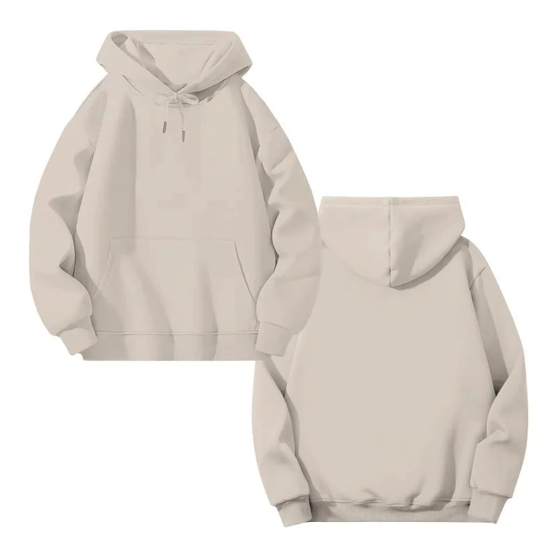 سويت شيرت رجالي مريح بغطاء للرأس وأكمام طويلة كاجوال بطباعة أمامية + جيوب - توصيل سريع في الولايات المتحدة، أزياء يومية للرجال