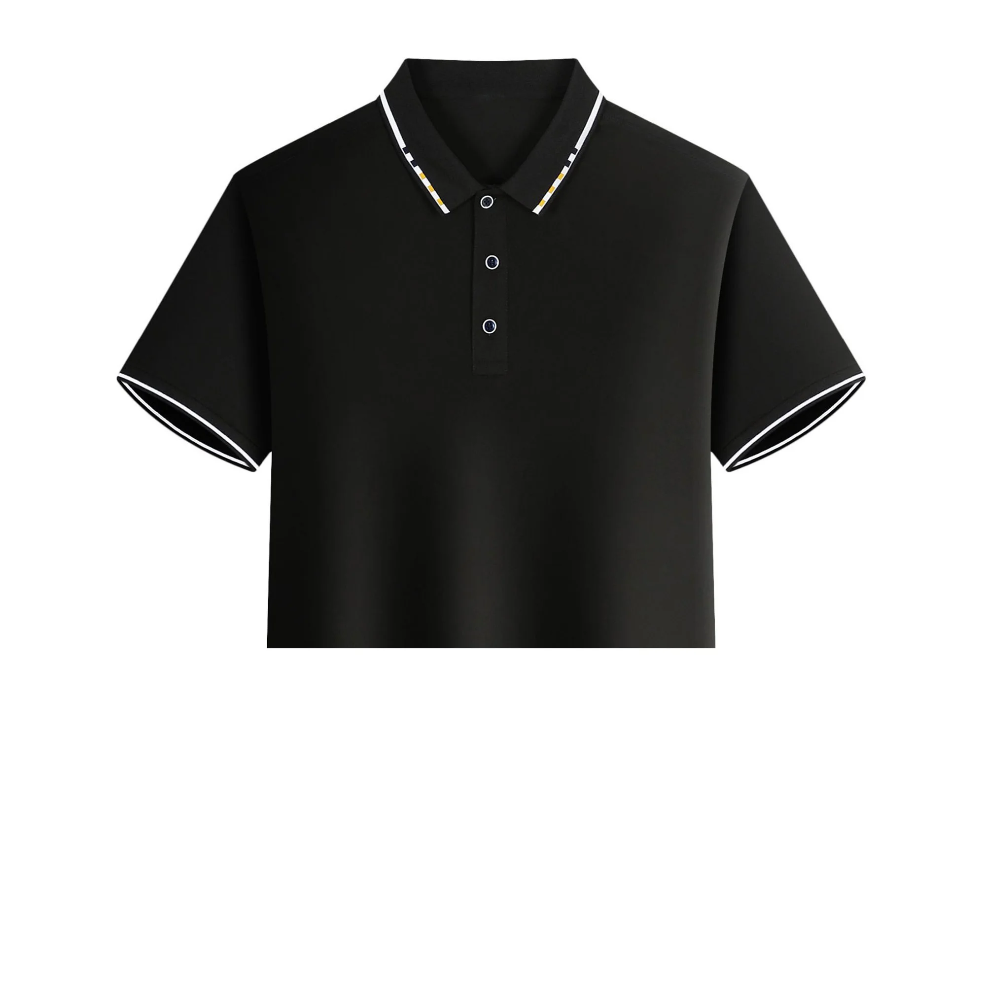 Men's summer casual fashion polo shirt short sleeve men's short sleeve color lapel top T-shirt short sleeve lapel fashion image 5