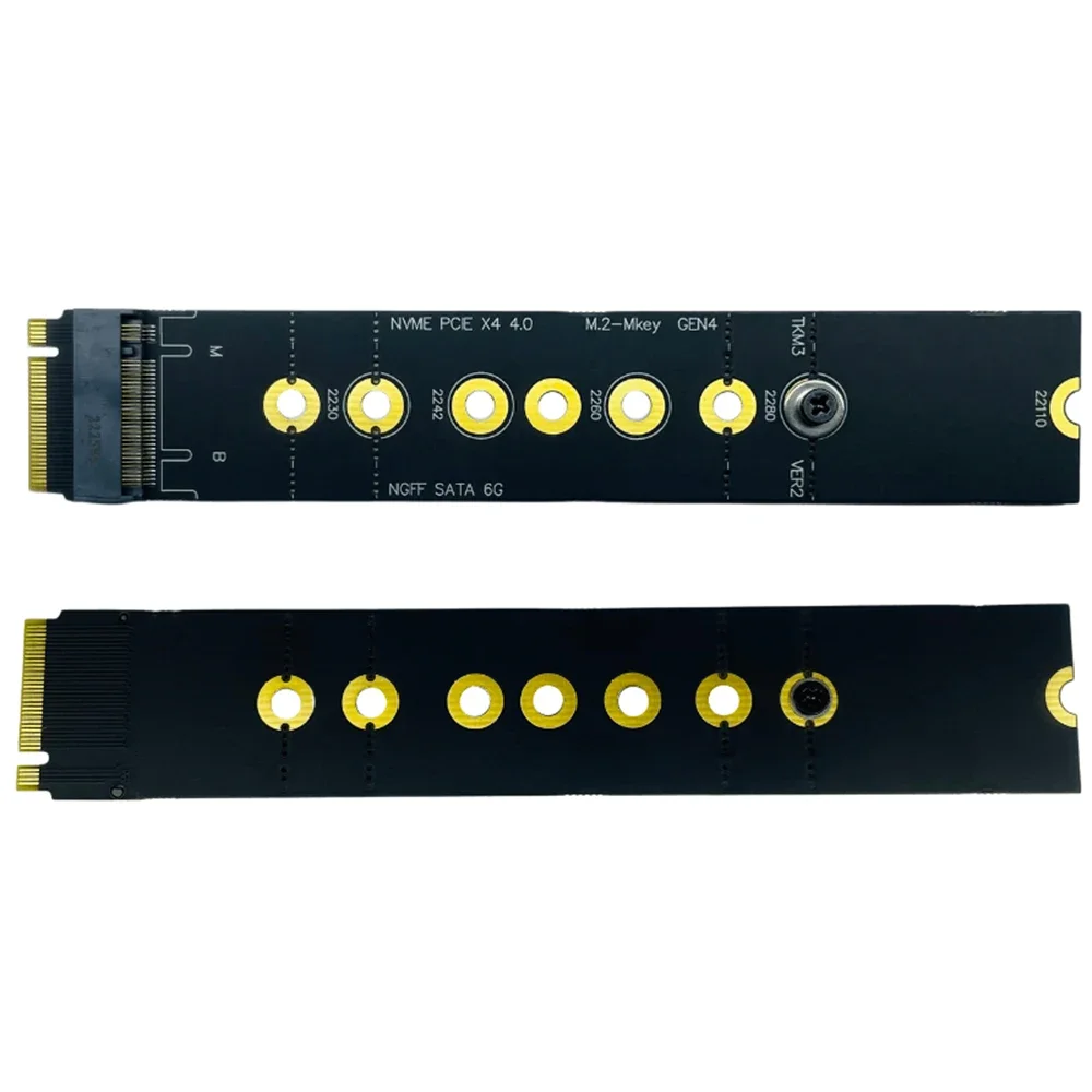 Full Pin PCIE 4.0 M.2-Mkey Adapter Card M2 To M2 Slot Nvme Protection Card Support 2230-22110 SSD ALL-PIN PCI-E GEN4 SSD