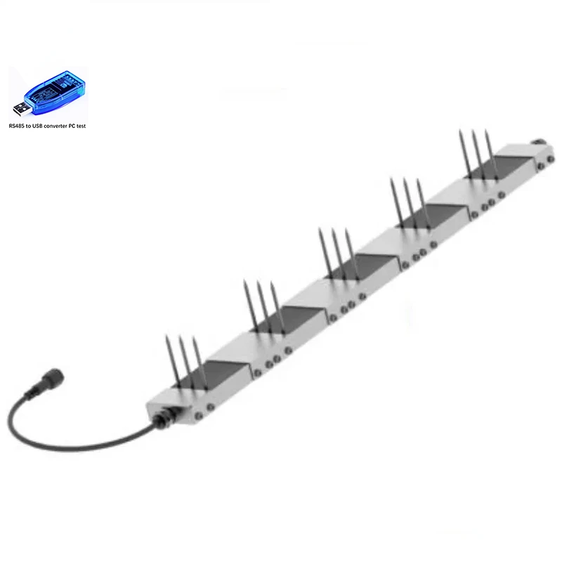 RD-SMT5L RS485 Digital LORA LORAWAN GPRS 4G Five-layers Soil Moisture And Temperature 2 In 1 Sensor