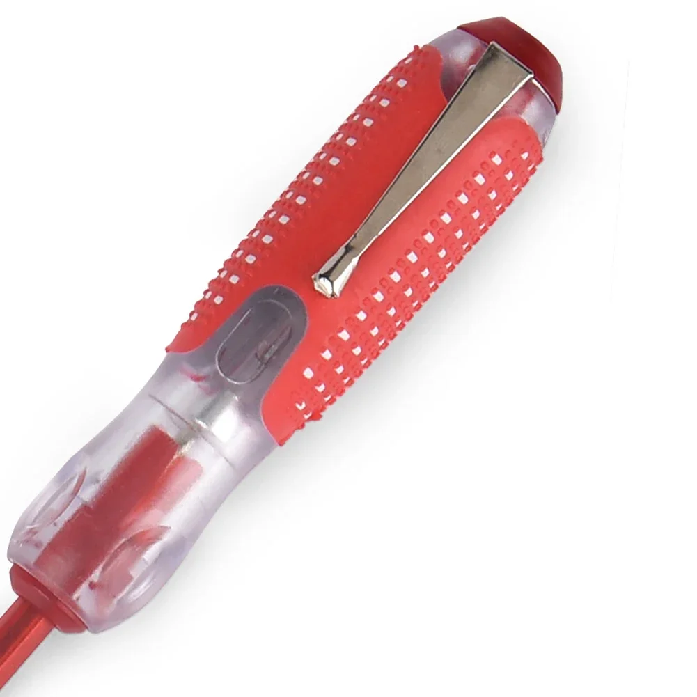 1Pc Screwdriver 162mm 100-500V Test Pencil Multifunctional Driver Dual Cross Slotted Bit Insulation Handle Testing Hand Tool