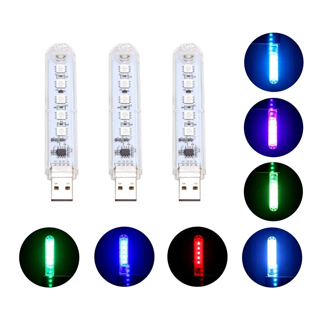 RGB USB Atmosphere Light Bar LED Decoration Night Tubelight Party Festival