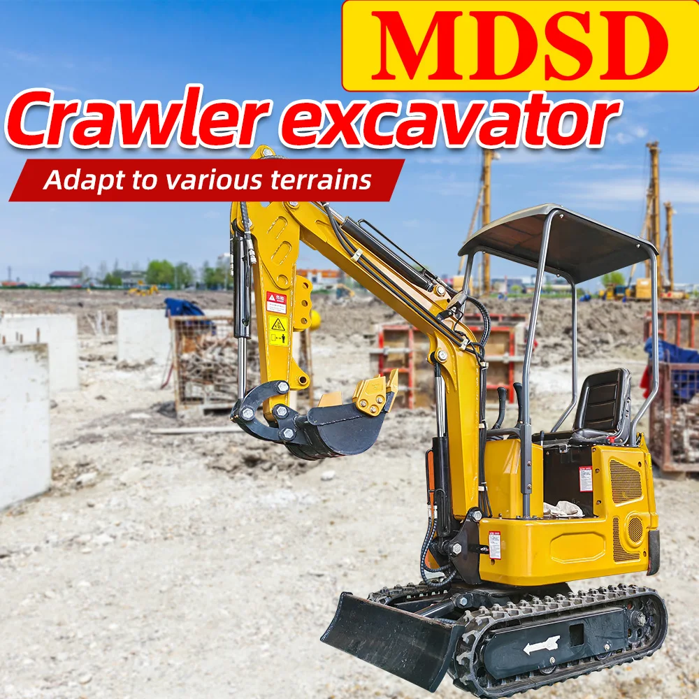 Customized Mini Excavator 1.5 Ton Multiple Scenarios With Multiple Auxiliary Tools Ce Epa Euro 5 Mini Excavator Free Shipping