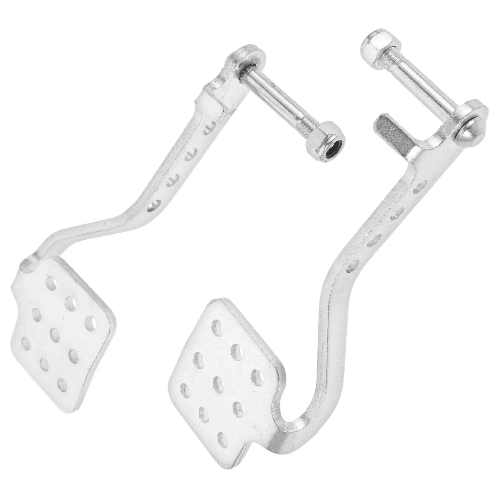 1 زوج الذهاب كارت خنق دواسة الانجراف بدال فرامل الألومنيوم دائم سهلة التركيب اكسسوارات الذهاب كارت القدم دواسة