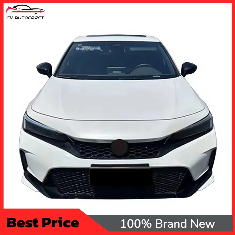 【2026】New PP Plastic Type R Front/Rear Bumper Car Grille Accessories For For Gen 11th Upgrade Screw-On Body Kit