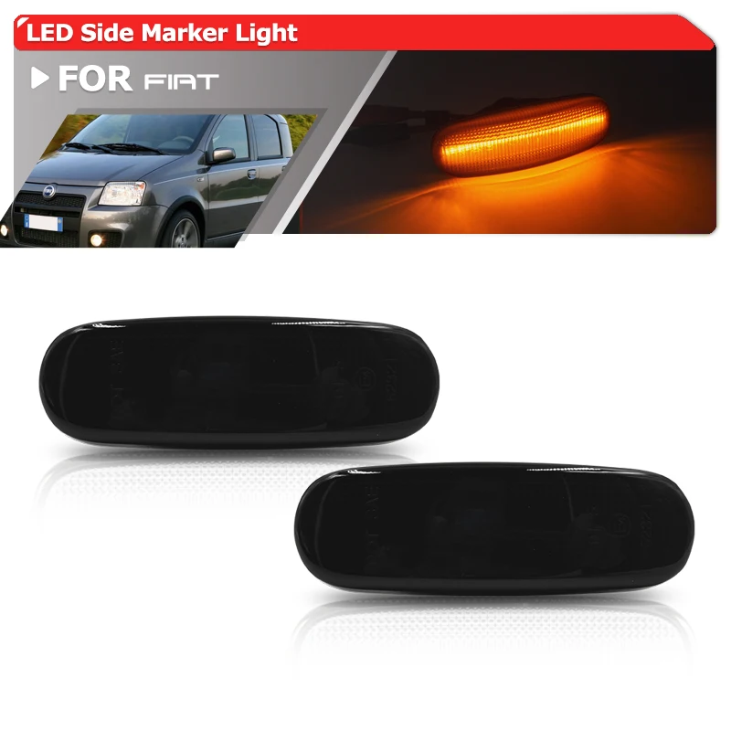 Smoked Lens Led Clearance Side Marker Lights For Fiat Panda 169 312/319 Grande Punto Abarth 199 Punto Evo Abarth 199 Linea 323