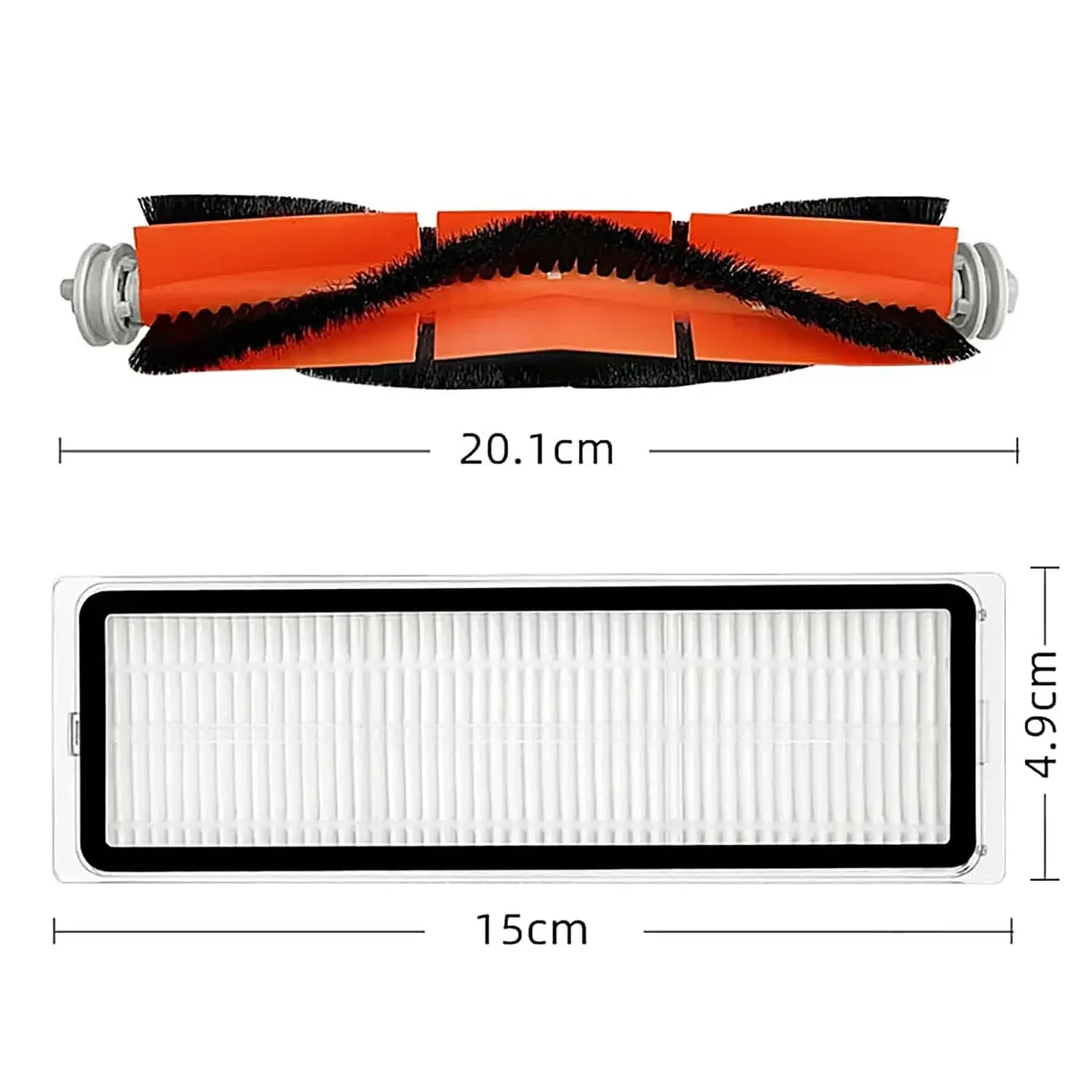 طقم استبدال الفراغ فرشاة رئيسية فرشاة جانبية فلتر HEPA ممسحة قماش لملحقات المكنسة الكهربائية الروبوتية Xiaomi S10 PLUS #4