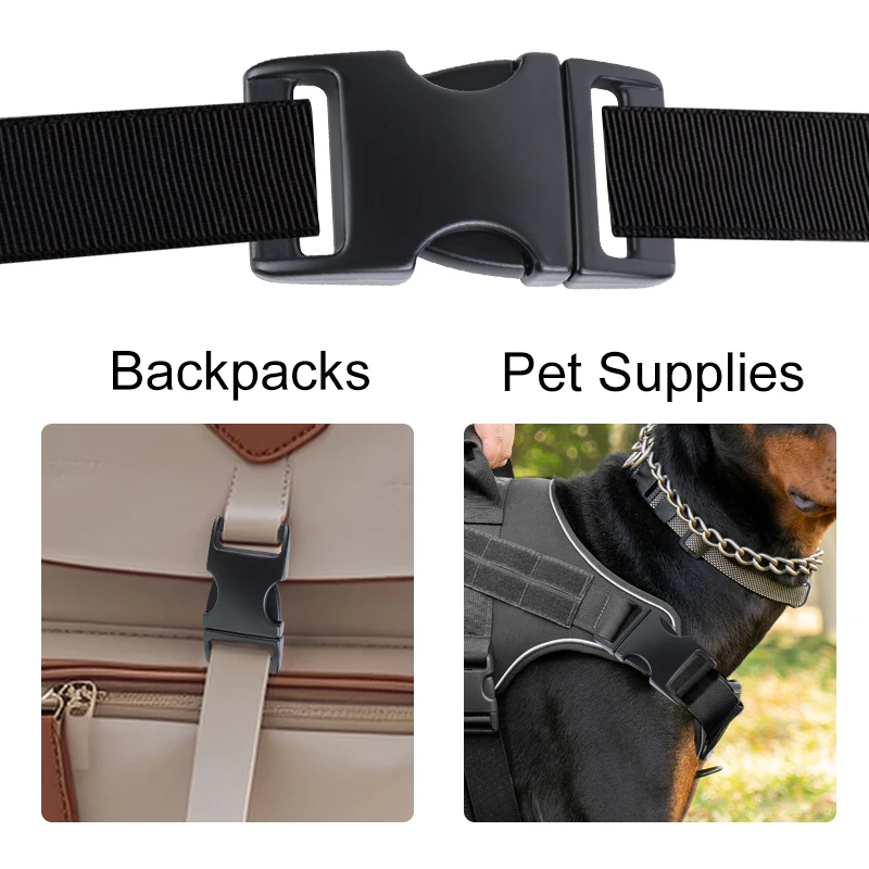 قابل للتعديل حزام مشبك على ظهره الكلب الحيوانات الأليفة الجر حبل ظهره حزام السنانير DIY بها بنفسك الملحقات فصل الجانب السريع الإصدار سبيكة مشبك