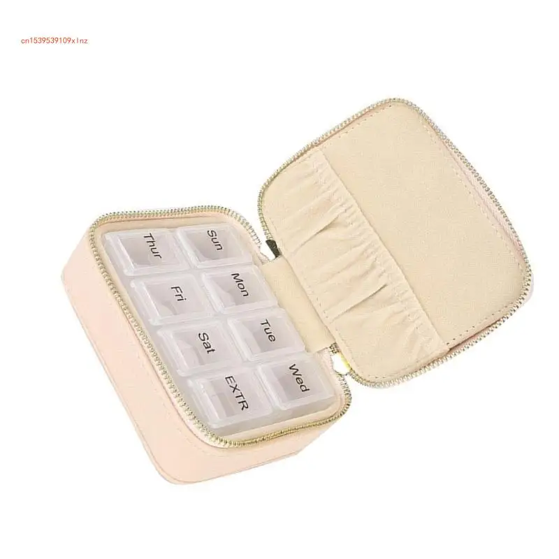 Travel Friendly Jewelry Storage Box Moisture Proof PU Case for Rings Earrings