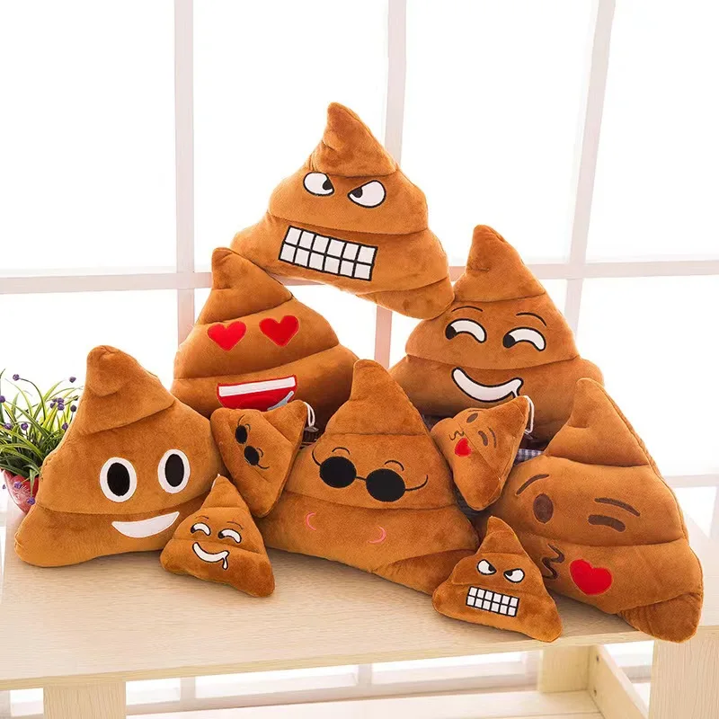 Funny Super Poop Pillow Plush Toy Creative Cute Face Expression Shit Doll Stuffed Toy for Children Kids Birthday Christmas Gifts