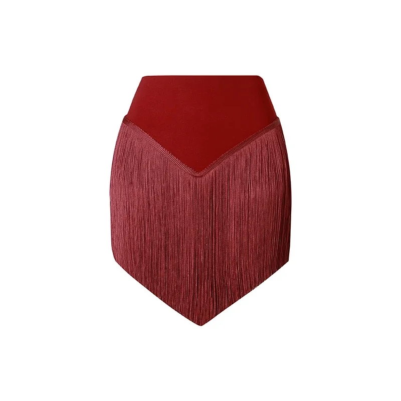 Kinderen Latin Dance Rokken Voor Meisjes Zwarte Kwasten Rokken Chacha Rumba Tango Jurk Kids Latin Prestaties Kleding DQS15475