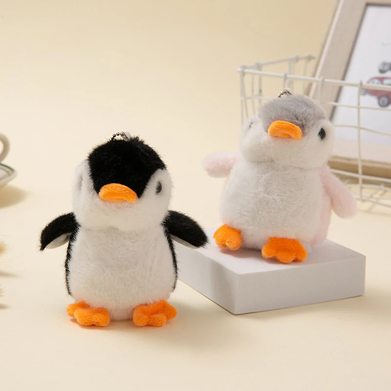 女の子のためのペンギンのキーホルダー,ぬいぐるみのぬいぐるみ,ペンダントアクセサリー,カワイイギフト