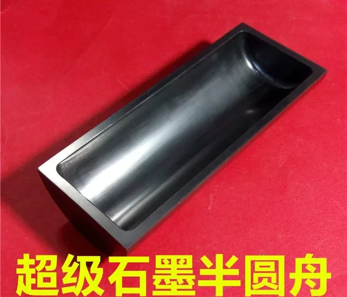 Graphite Boat for Tube Furnace Graphite Semi-circular Boat Crucible with Lid Graphite Box Rod Graphite Crucible