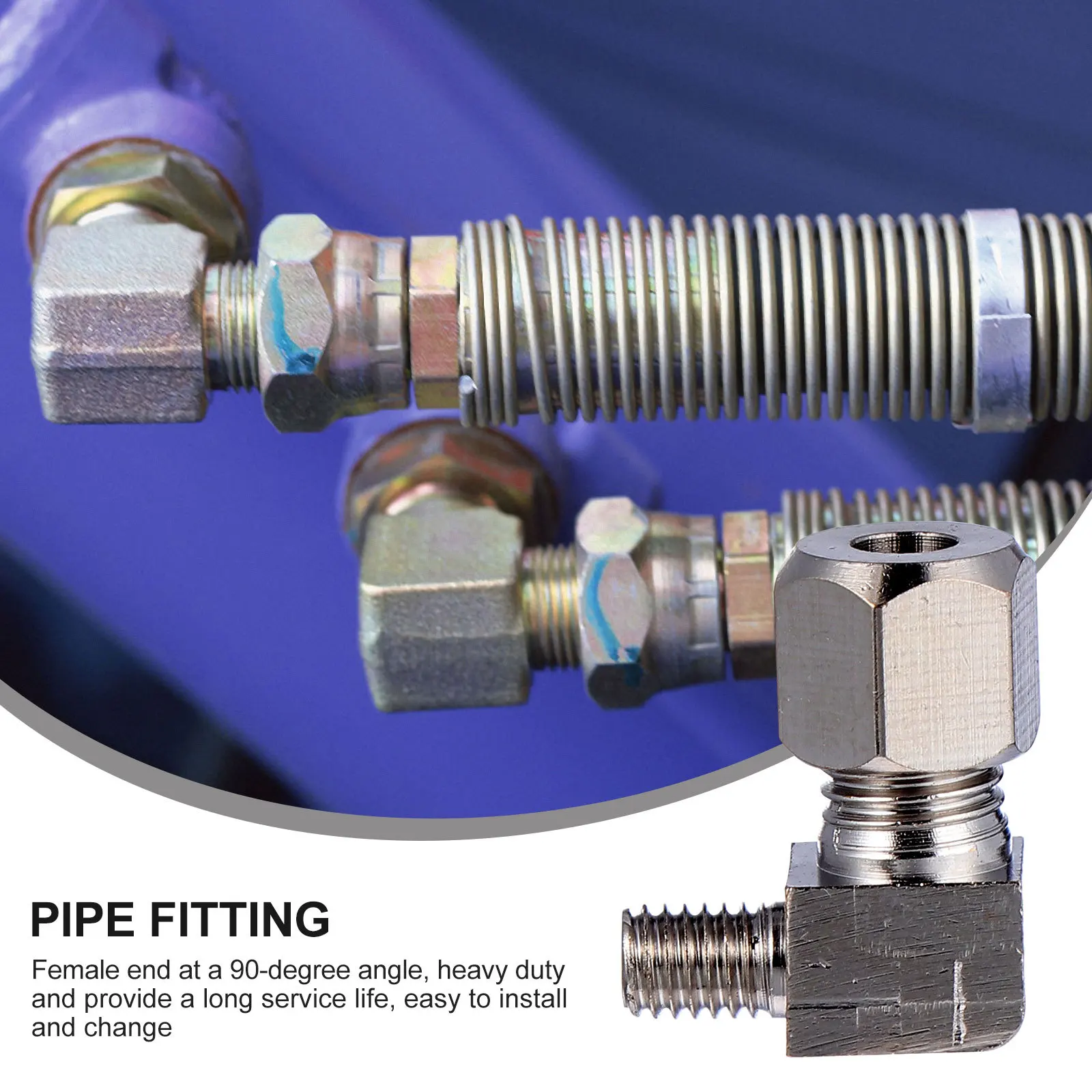 

4 pcs Copper Fitting 90 Degree Street Elbow Air Tank Compressor Supplies Nickel Plated Pneumatic Connector For Quick Release