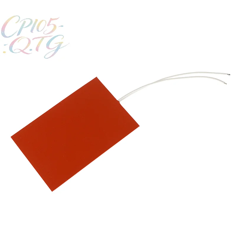 

Hot Sale 60W 12V Silicone Heating Pad Square Rubber Heat Mat Heated Bed Plate Flexible Waterproof 3D Printer