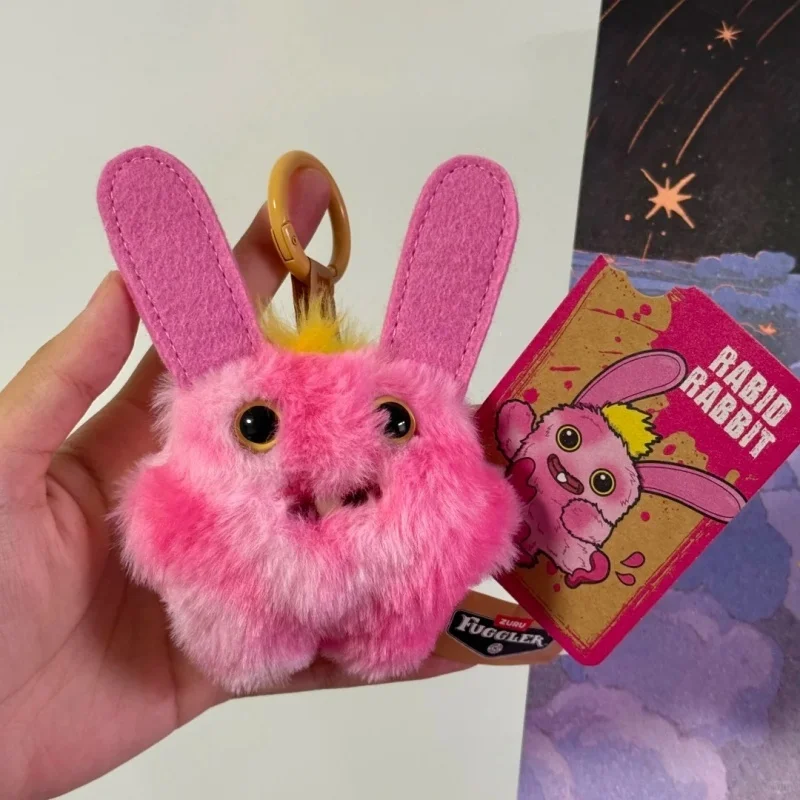 

Fuggler Genuine Baby Fuggs Series 4 Wide Eyed Rabbit Ugly Teeth Monster Soft Plush Collectible Desktop Decor Gift