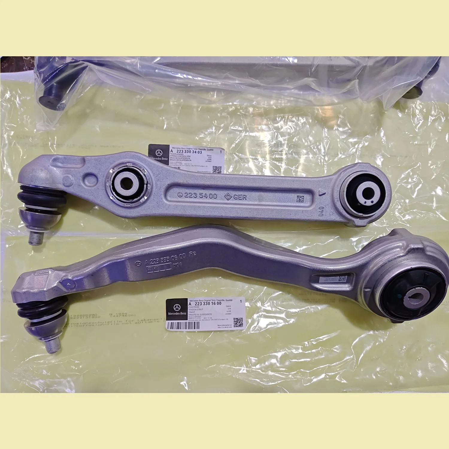 Suspension systems Original front control arm for Mercedes Benz S-class W223 Hydraulic control arms suite combination