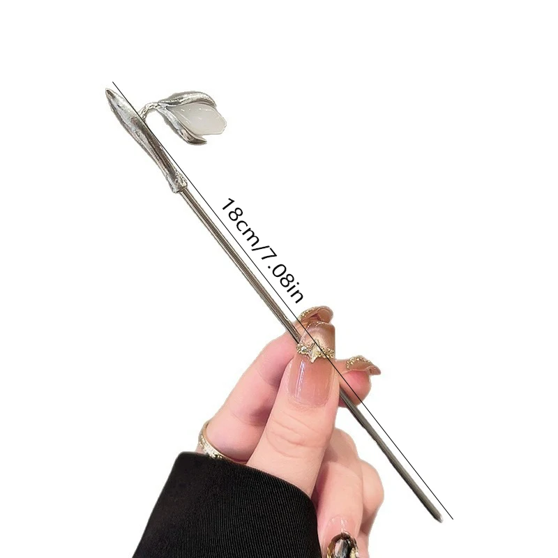 أنيقة مزاجه نمط ثلاثي الأبعاد الأزهار النساء سبيكة خوذة دبوس الشعر حفلة شيونغسام Hanfu موضة مطابقة أغطية الرأس