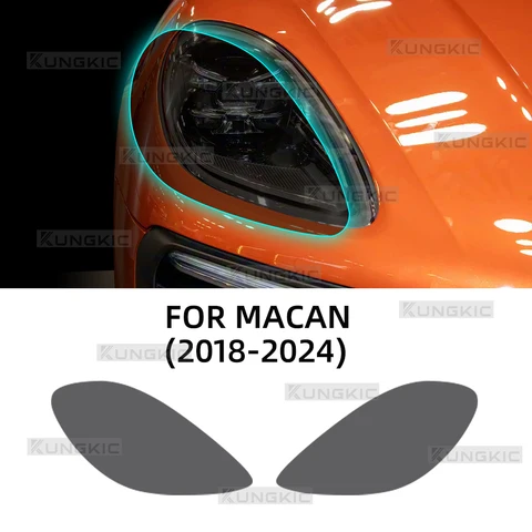 Для Porsche Macan 2018 2019 2020 2021 2022 2023 2024 пленка для фар автомобиля прозрачная дымчатая защитная наклейка против царапин ТПУ