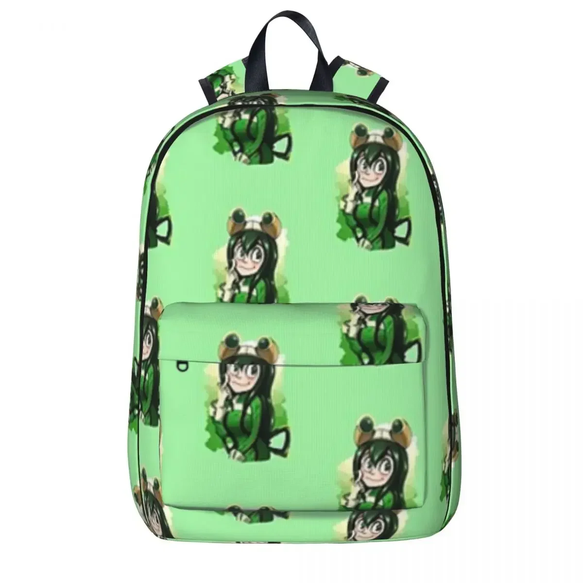 Asui Tsuyu (Froppy) My Hero Academia Woman Backpacks Boys Girls Bookbag Casual Children School Bags Portability Travel Rucksack