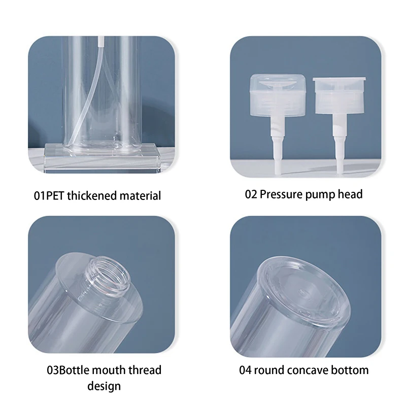 100/150/200 مللي المحمولة السفر إعادة الملء زجاجة فارغة البلاستيك مزيل طلاء الأظافر الكحول السائل الصحافة ضخ موزع زجاجة #4