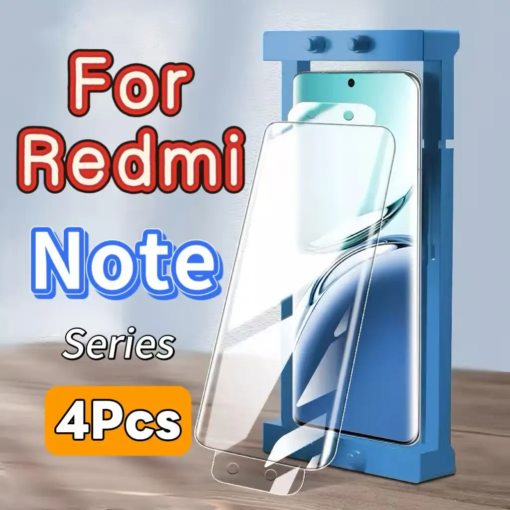 

Защитная пленка высокой четкости для серии Redmi Note, не из закаленного стекла, комплект из 4 штук.