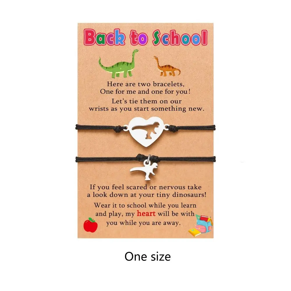 Back To School Woven Parent-child Bracelet Adjustable Simple Mother Daughter Bracelets Gifts First Day Of School