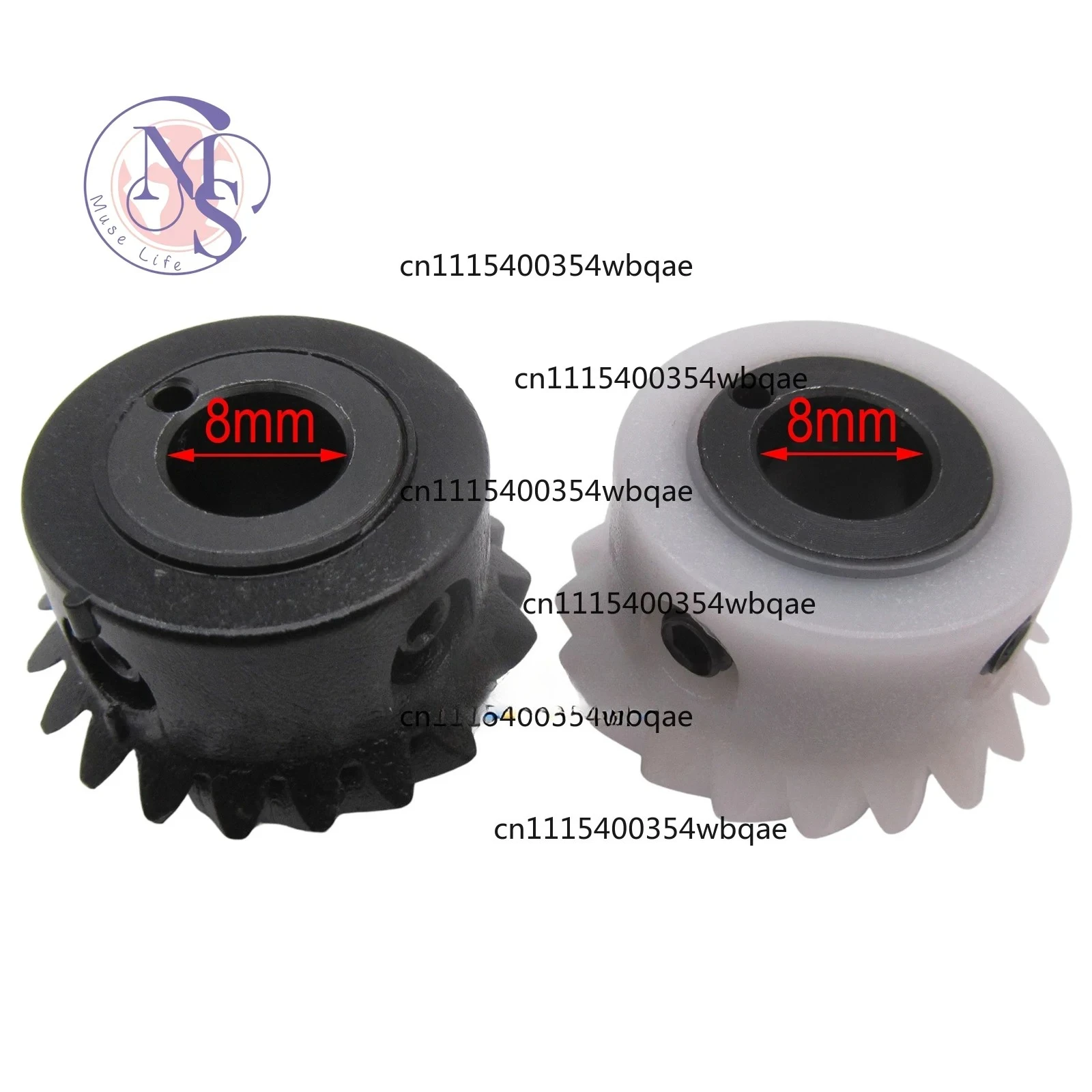 ZOCI-FOR-1Set Spiral Bevel Drive Gear Set Fit Serger Sewing Machine 1034D 2034D 3034D M343D Replacement Part