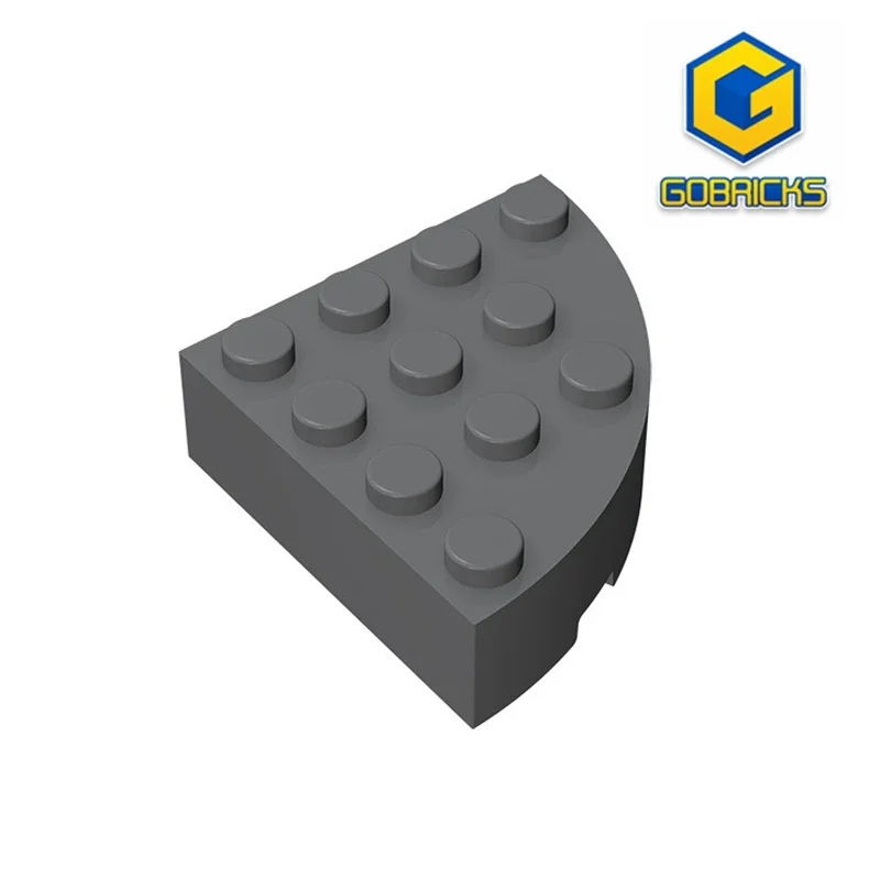 

Gobricks GDS-1014 Brick, Round Corner 4 x 4 Full Brick compatible with lego 2577 pieces of children's DIY